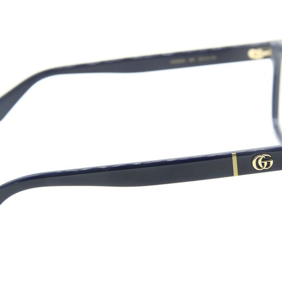 NEW GUCCI GG 0634O 004 BLUE CLEAR LENS AUTHENTIC EYEGLASSES 56-14-145 - Picture 3 of 7